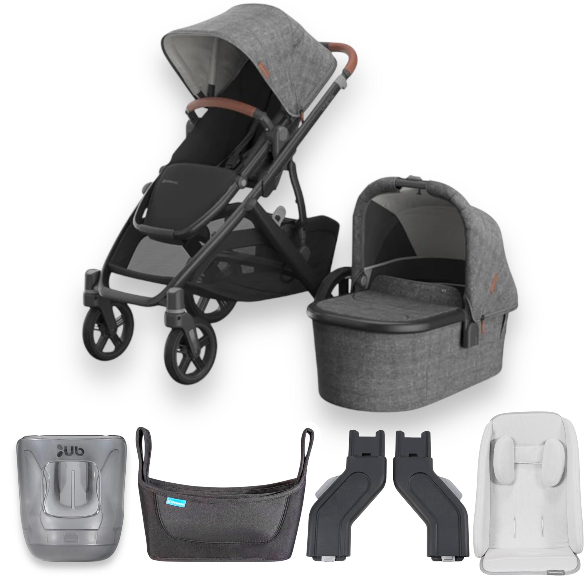 uppababy mosquito net vista UPPAbaby Uppababy Vista V3 With Bassinet +$329 Extra Accessories – Baby Hi5