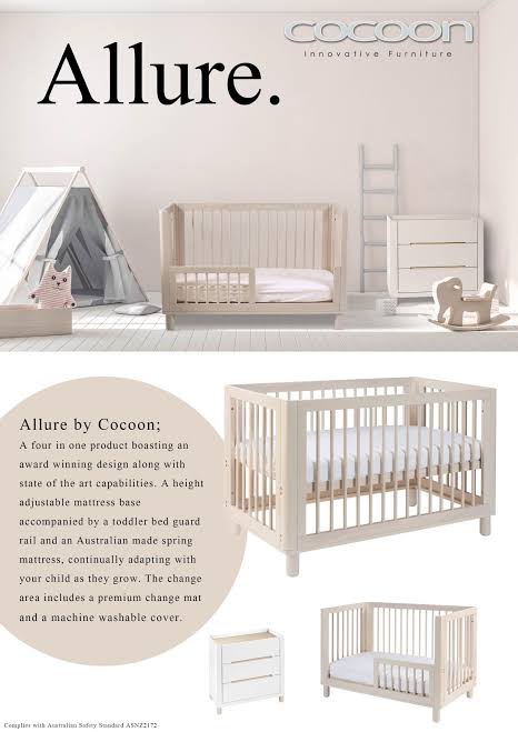 Cocoon Allure in Cot and Change Table Package – Baby Hi5
