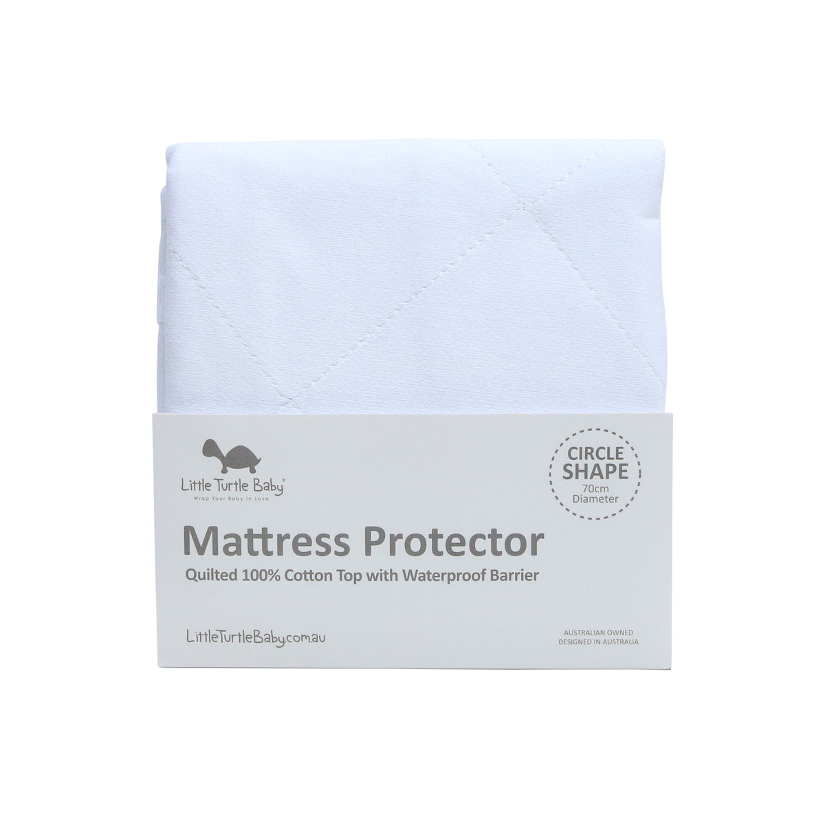Little Turtle Baby Circle Cot - Fitted Mattress Protector – Baby Hi5