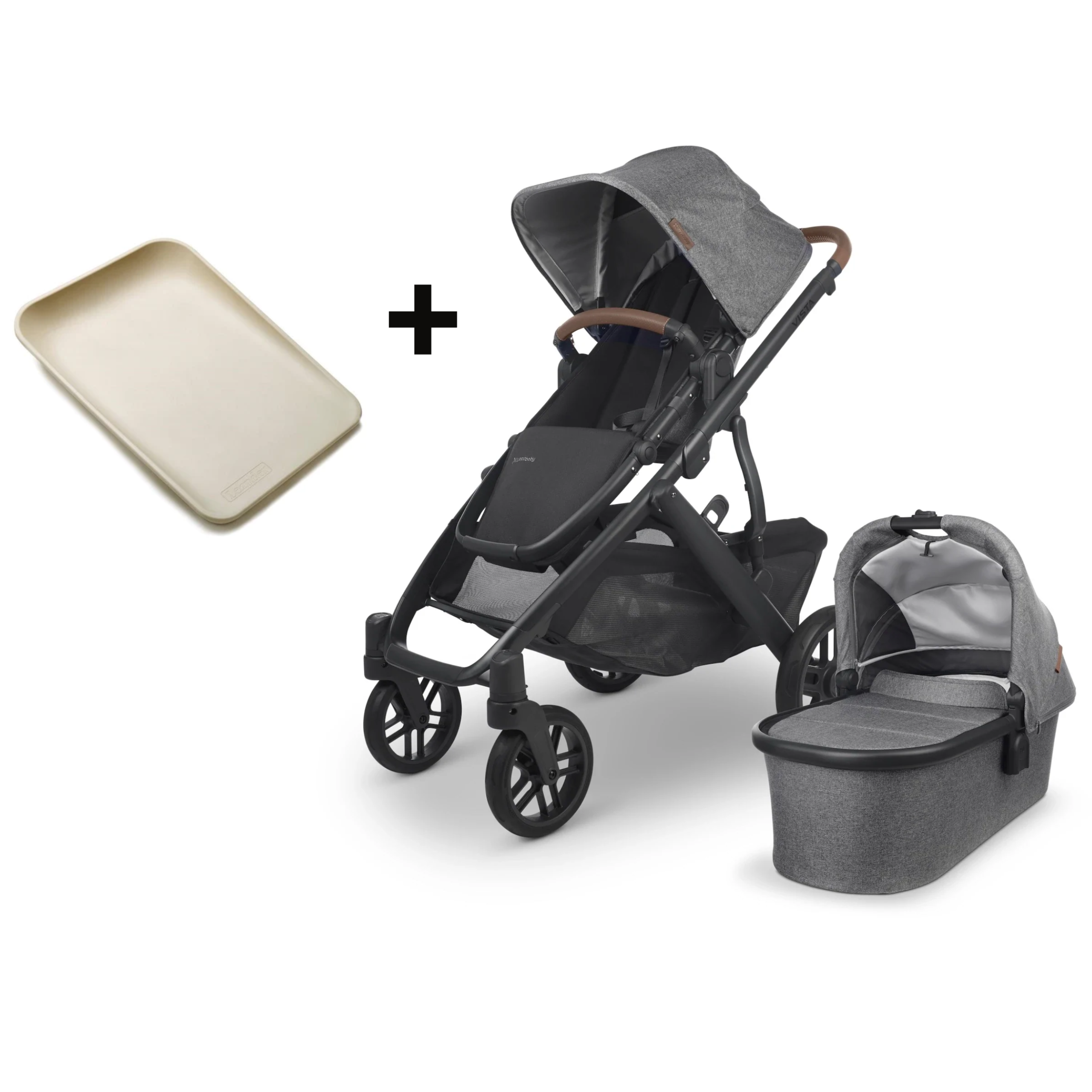 Can you fold shop uppababy vista with bassinet