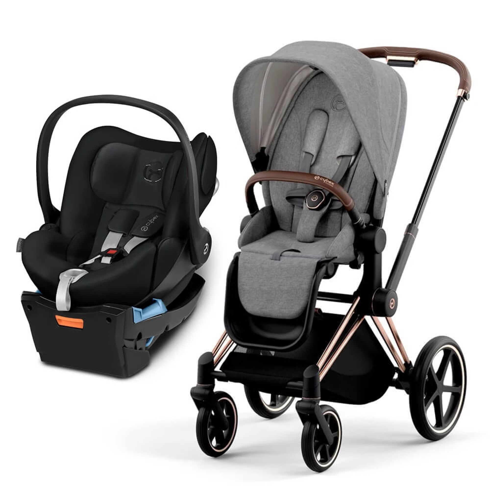 Cybex Priam Pram & Cybex Cloud Q Capsule Package – Baby Hi5